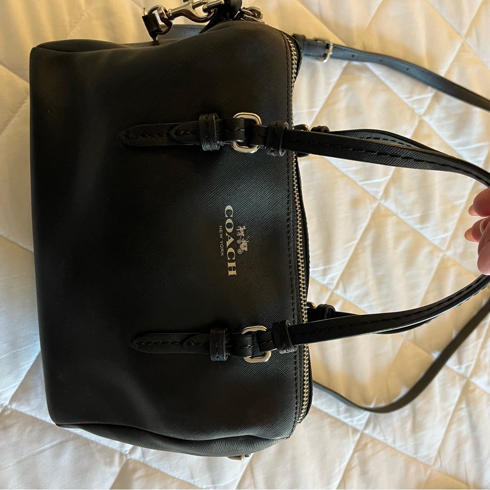 Coach Black Leather Women's Bag